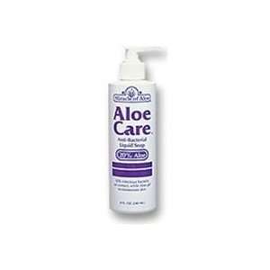  AloeCare Liquid Anti Bacterial Soap with Aloe 8 oz bottle Beauty
