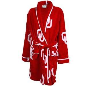  Oklahoma Sooners Ladies Crimson Logo Cozy Robe Sports 