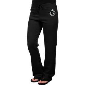  NCAA Wofford Terriers Ladies Black Logo Applique Sweatpant 