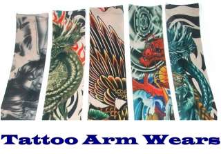   ] Cycling Golfing Fishing Arm Warmers(?) Its Coolers & Tattoo Effect
