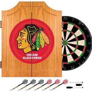   Blackhawks Dart Cabinet includes Darts and Board Patio, Lawn & Garden