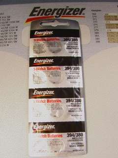 20 (TWENTY) Energizer 394/380   SR936SW Watch Battery  