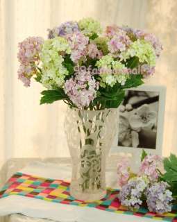  Artificial Silk Hydrangea Flower Wedding Bouquet Ornament Home Decor 