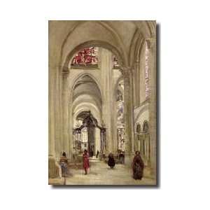  Interior Of The Cathedral Of St Etienne Sens C1874 Giclee 