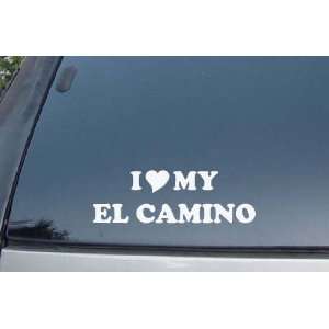  I Love My El Camino Vinyl Decal Stickers 