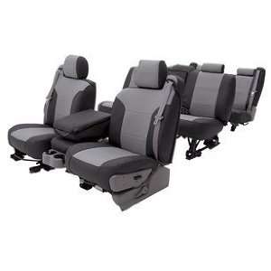   CSC1A9CH7461 Charcoal/Black Leatherette Custom Seat Cover Automotive