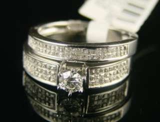 14K LADIES SOLITAIRE BRIDAL ENGAGEMENT DIAMOND RING SET  