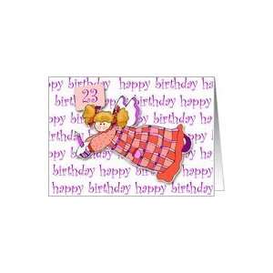  23 Years Old Cupcake Angel Birthday Card Toys & Games