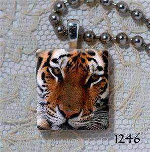 Bengal Tiger   Scrabble Charm Pendant  