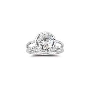  1.90 Cts Unheated Natural White Sapphire Solitaire Ring in 