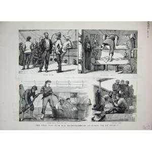   1879 Zulu War Ship Russia Officers Weapons Bay Biscay