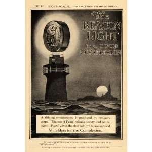   Sea Moon Lighthouse Pears Soap Bar   Original Print Ad