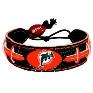  Miami Dolphins Team Color Football Bracelet Sports 