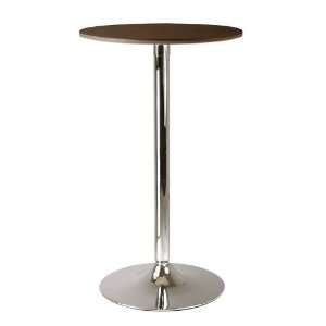  Kallie Cappuccino 23.5 Inch Round Pub Table   winsome wood 