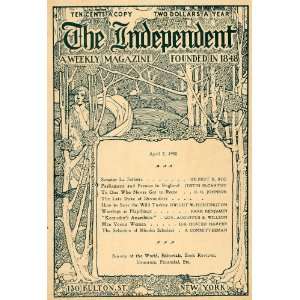 1908 Cover The Independent Table of Contents Articles   Original Cover