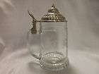 vintage etched cut glass initialed german stein 0 5l expedited