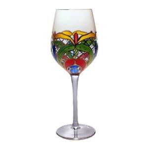  Orleans Crystal White Wine Glasses (4)
