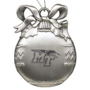 Middle Tennessee State University   Pewter Christmas Tree Ornament 