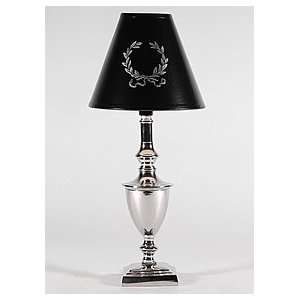  Jeanne Reed Neoclassic Small Silver Accent Table Lamp 
