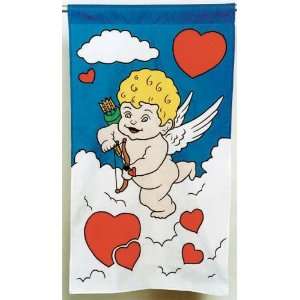    48 Cupid Valentines Day Applique Flag Patio, Lawn & Garden
