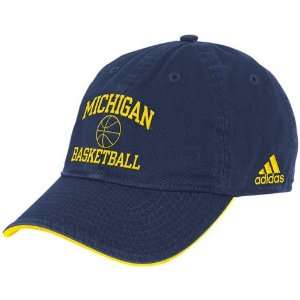  adidas Michigan Wolverines Navy Blue Collegiate Basketball 