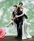   Football Bride & Groom/Couple Wedding Cake Topper CAN BE CUSTOMIZED