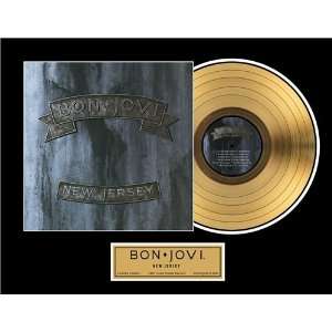 Bon Jovi 24 Kt Gold Record New Jersey  Sports 