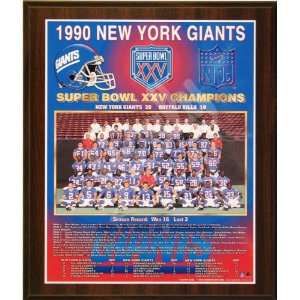  1990 New York Giants NFL Football Super Bowl 25 XXV 