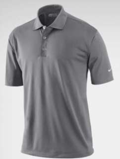 Nike DriFit Tech Solid Polo PEWTER GRAY golf shirt  