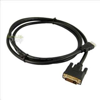 6ft Gold PLATE 24+1 DVI D Male to Male HDMI Cable for HDTV HD  