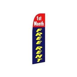 1ST MONTH FREE RENT Swooper Feather Flag 
