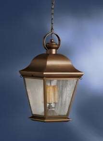 NIB Kichler 9876OZ Olde Bronze Outdoor Hanging Lantern Ceiling 
