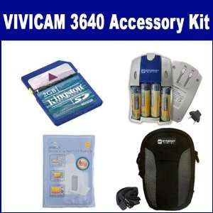  Vivitar ViviCam 3640 Digital Camera Accessory Kit includes 