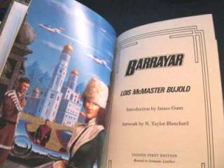   Bujold BARRAYAR Signed 1st Leather Easton Press Science Fiction  