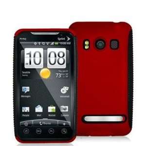   (Outer) TPU (Inner) Hybrid 2 Piece Case Cover for HTC Sprint Evo 4G