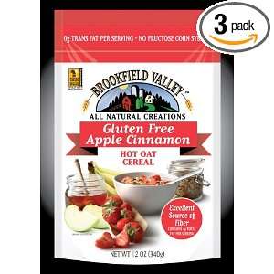 Brookfield Valley Gluten Free Apple Cinnamon, 12 Ounce Pouches (Pack 