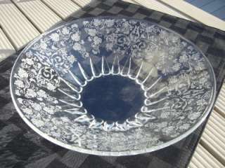   glass new martinsville radiance line 10 bowl etch 29 grape leaf design