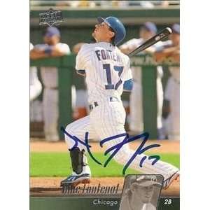 Mike Fontenot Signed Chicago Cubs 2010 Upper Deck Card  