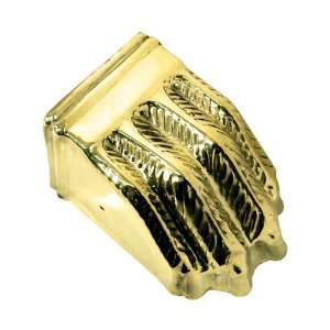 Large Size Brass Claw Foot Toe Cap in Unlacquered Brass 