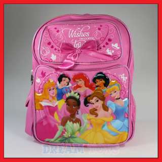 14 Disney Princesses Wishes Backpack Girls Bag Toddler  