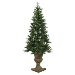   Oneco Pine 78 Half Potted Artificial Christmas Tree