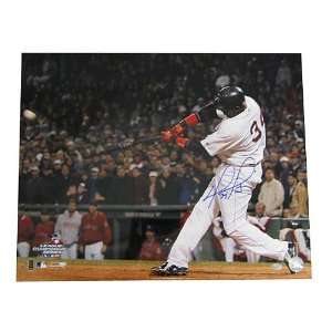   Ortiz Autograph 16x20 extended. MLB Authenticated.