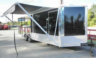   24 ENCLOSED SMOKER CONCESSION BBQ EVENT CATERING FOOD TRAILER  