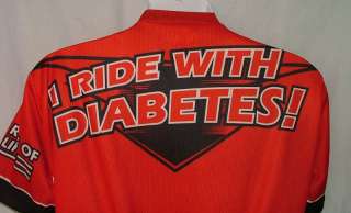 Primal Wear red rider diabetes cycling commemorative bike race jersey 
