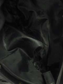 YVES SAINT LAURENT Black Canvas Studded Clutch Handbag  