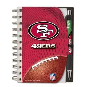 San Francisco 49ers Deluxe Hardcover, 4 x 6 Inches Notebook and Pen 