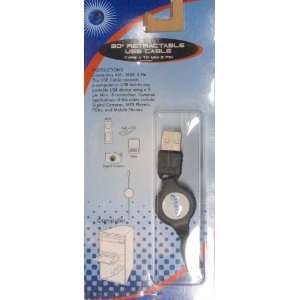 Retractable USB cable, type A to type Mini 5, 30 Office 