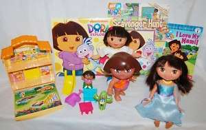 Dora the Explorer Doll & Playset Toy Lot Nick Jr.  