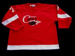 Vintage 80s 90s Kobe Canada RALEIGH CAPITALS USA ICE HOCKEY JERSEY NHL 