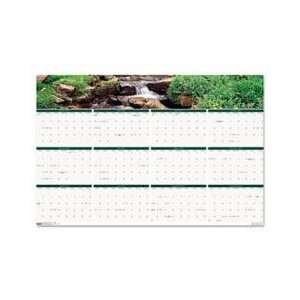Earthscapes Waterfalls of the World Reverse/Erase Yearly Wall Calendar 